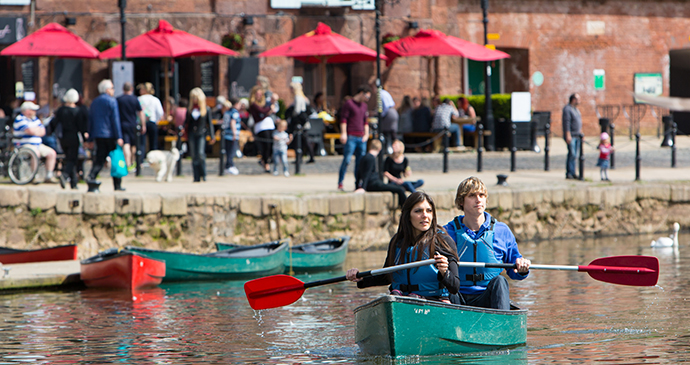 Canoeing Quayside Exeter East Devon UK Tony Howell, Heart of Devon Images