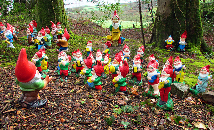 Gnome reserve, North Devon, UK by Richard Breakspear, Flickr