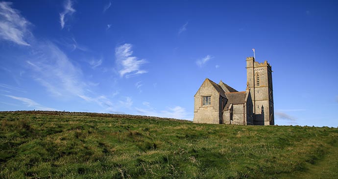 Church, Lundy Island, North Devon, UK by Havelock Photography, Shutterstock