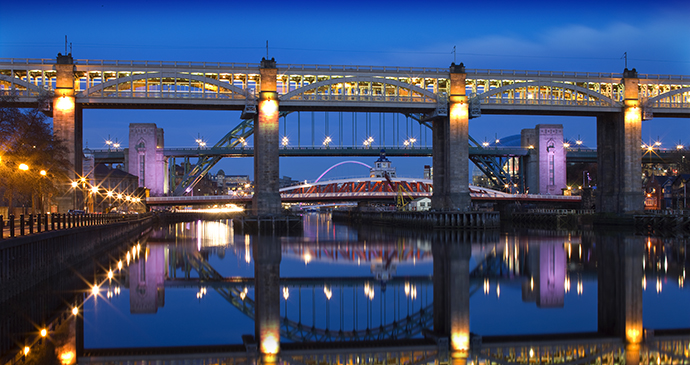 Bridges, Newcastle, Northumberland, UK by Graeme Peacock