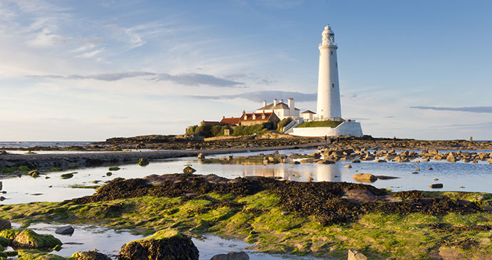 St Mary's lighthouse, Whitley Bay, Northumberland, England by Dave Head, Shutterstock