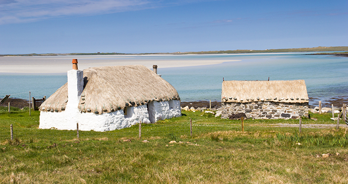 Croft houses Outer Hebrides Scotland by Luca Quadrio Dreamstime