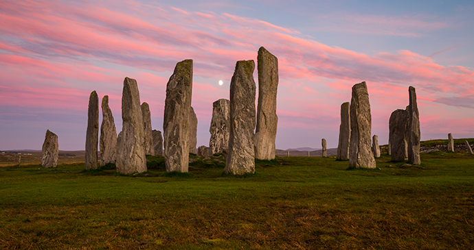 Callanish standing stones Lewis Outer Hebrides Scotland UK by