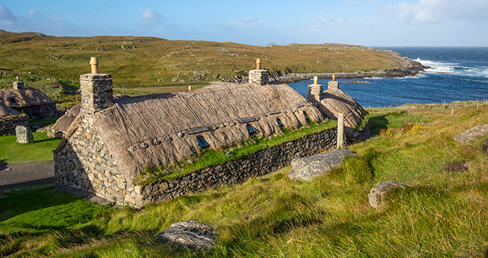 Gearreanean Blackhouse Village Outer Hebrides Scotland by