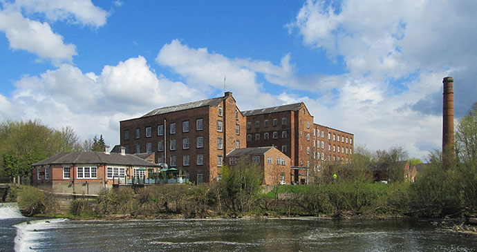 Darley Abbey Derwent Valley Mills Derbyshire Peak District England 