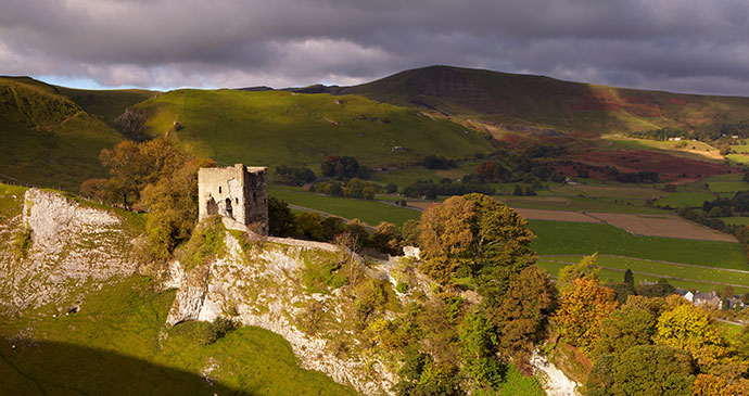 Peveril Castle Peak District UK by Glyn Swanson Shutterstock