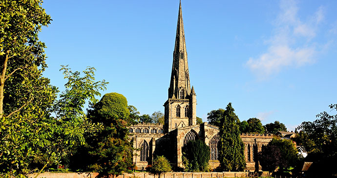 St Oswalds Ashbourne Peak District UK by Arena Photo UK Shutterstock