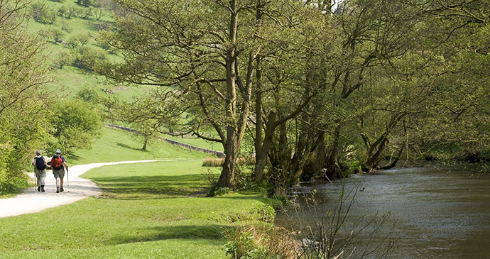 Walking Dovedale Peak District UK by David Hughes, Shutterstock