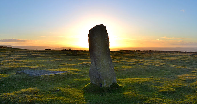 Mitchell's Fold stone circle Shropshire UK by Aaron Hyslop, Shutterstock