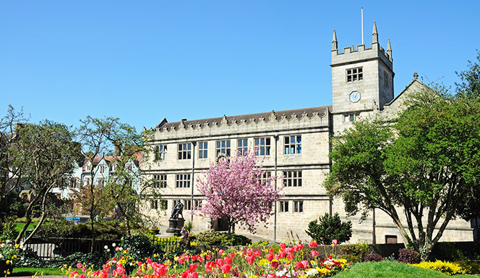 Castle Gate Library Shrewsbury Shropshire UK by Arena Photo UK Shutterstock