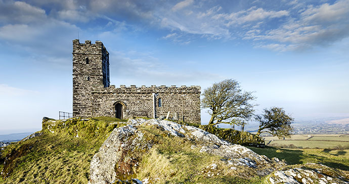 Brentor, Dartmoor Devon England by Helen Hoston Shutterstock