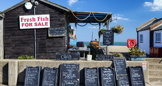 Seafood at Aldeburgh by Magdanatka, Shuttestock