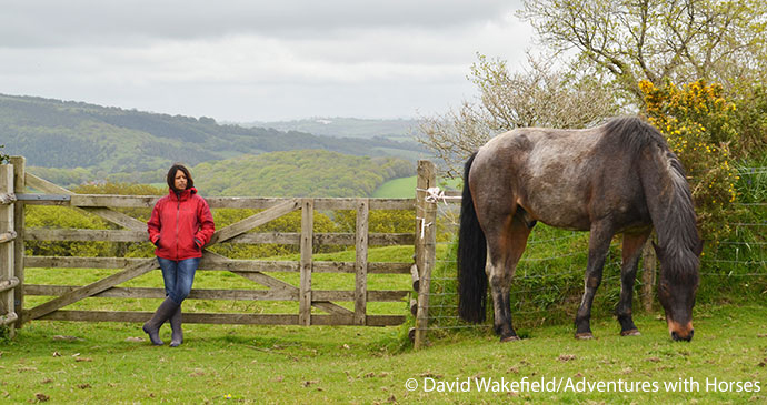 Jini and horse by David Wakefield, Adventures with Horses