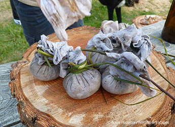 Dumplings outdoor cookery Wild Times by © Rosie Hazelton/Wild Rose Escapes