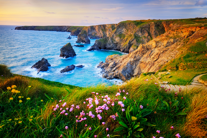 Bedruthan Steps Cornwall The Wilderness Cookbook by Lukasz Pajor Shutterstock