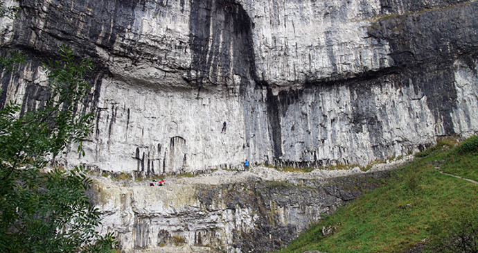 Climbers Malham Cove Yorkshire Dales by Andrew Locking/www.andrewswalks.co.uk