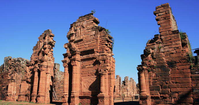 Jesuit ruins, San Ignacio Miní, Argentina by diegorayaces, Shutterstock