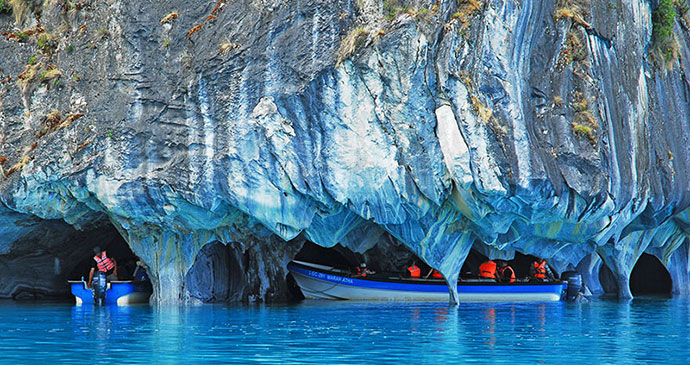 Marble caves Puerto Rio Tranquilo Carretera Austral Adrian Phillips