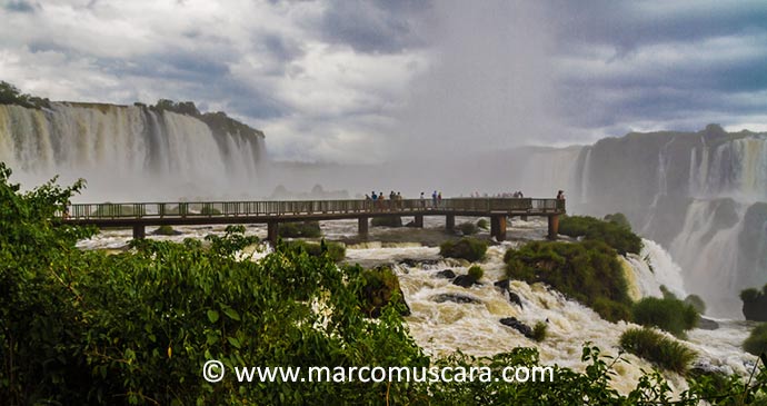 Iguazu Falls Paraguay South America by Marco Muscara