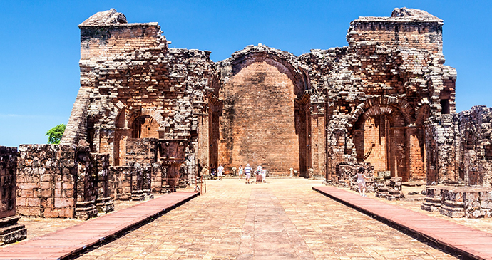 Trindiad ruins Paraguay by Matyas Rehak Shutterstock