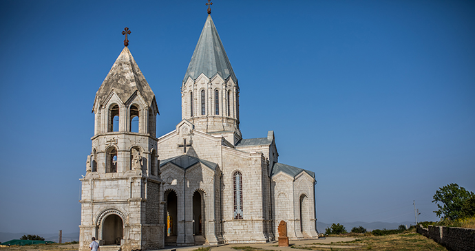 Ghazanchetsots Cathedral Shushi Nagorno Karabagh Armenia by shoolandia, Shutterstock