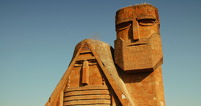 Statue in Stepanakert by Salajean