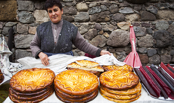 Gata sweet bread Geghard Monastery Armenia © yug, Shutterstock