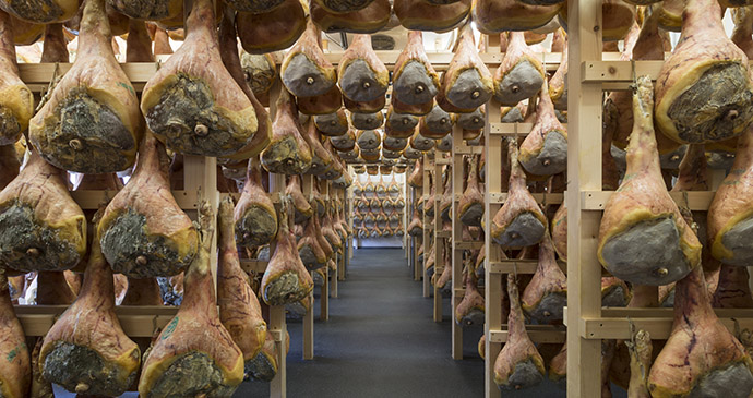 Curing San Daniele prosciutto, Friuli, Italy, by Fabrice Gallina