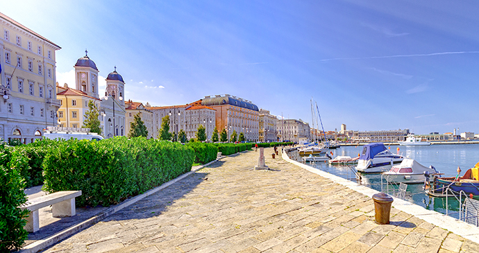 Promenade and port, Trieste, FVG, Italy by Boerescu, Shutterstock