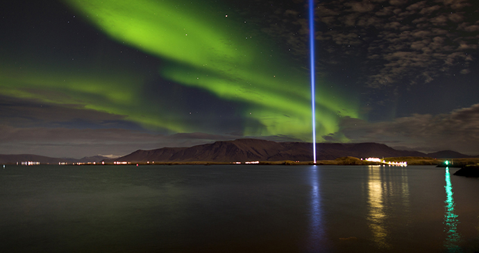 John Lennon Peace Tower, Iceland by Ragnar Th. Sigurdsson, Visit Reykjavik day trip from Reykjavik