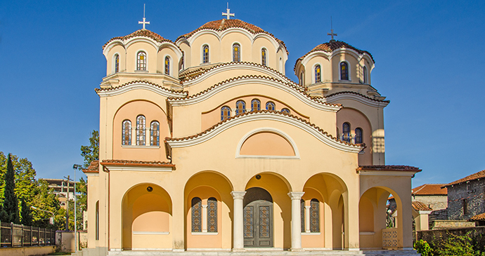 Orthodox Cathedral in Shkodra, Albania by Elzbieta Sekowska. Shutterstock
