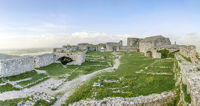 Rozafa Castle in Shkodra, Albania 