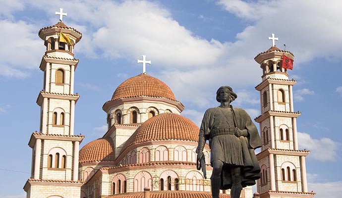 Orthodox church of Saint George in Korça, Albania 