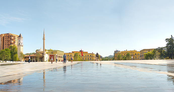 Skanderbeg Square, Tirana, Albania by Alla Simacheva, Shutterstock