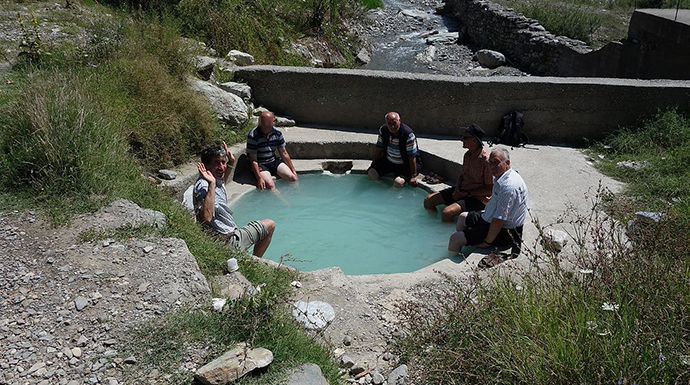 Thermal baths, Peshkopia, Albania by malekni, Wikimedia Commons