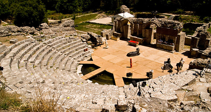 Butrint Roman amphitheatre Albania by roodee, Shutterstock