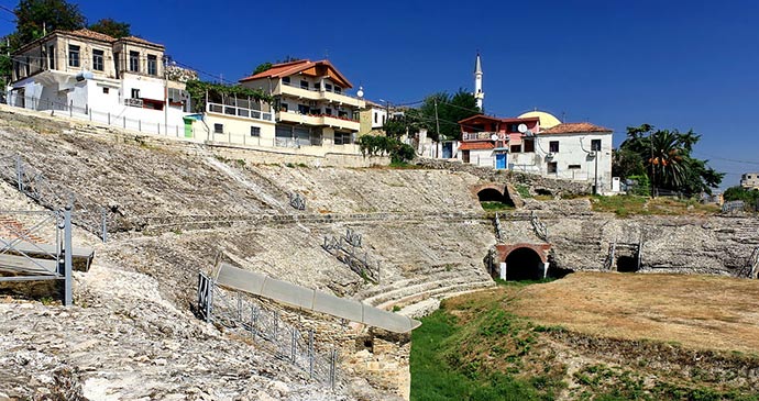 Durrës Amphitheatre Albania by Hons084, Wikimedia Commins