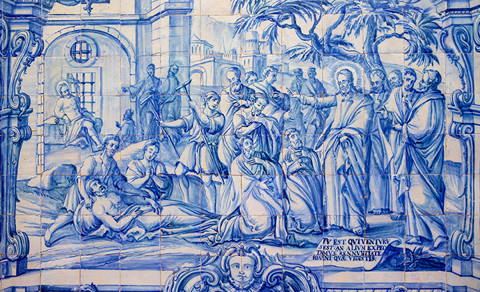 Azulejo tiles Hotel Convento de Sao Paulo Alentejo Portugal by Alex Robinson