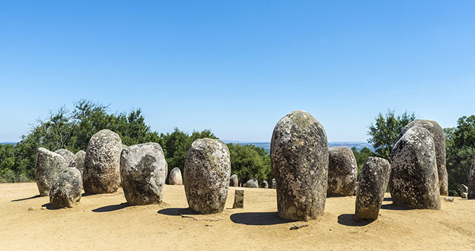 Cromeleque dos Almendres Evora Alentejo Portugal Europe by J2R, Shutterstock