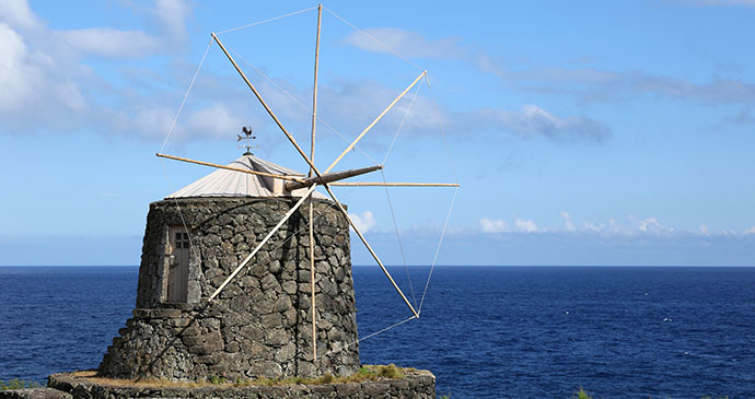 Windmill Corvo Azores by Boarding1Now Dreamstime