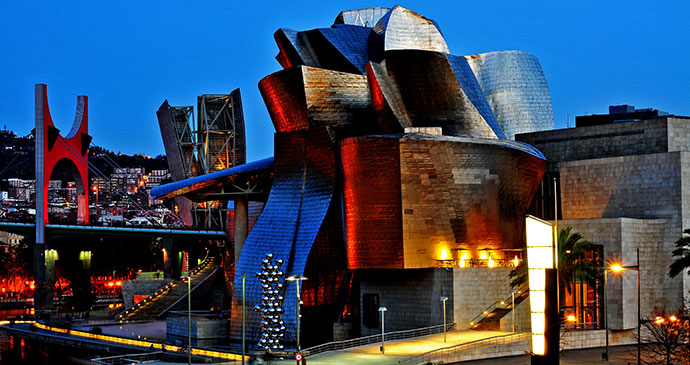 Guggenheim Museum Bilbao Spain Basque Country by Santi Rodriguez Shutterstock