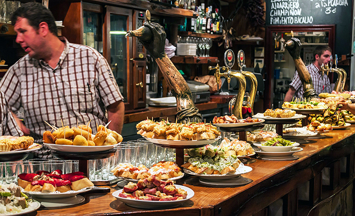 Pintxos San Sebastian Spain Basque Country by © Matyas Rehak, Shutterstock