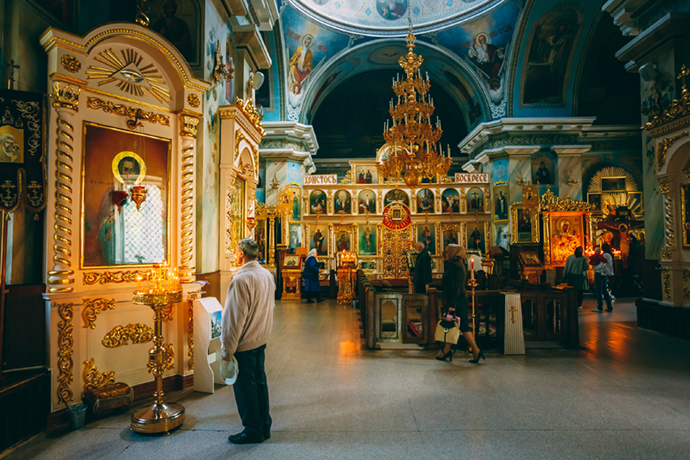 Russian Orthodoxy Cathedral of Sts Peter and Paul Belarus Europe by Grisha Bruev Shutterstock