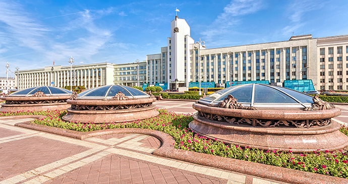 Independence Square Minsk Belarus Europe by Bahdanovich Alena Shutterstock