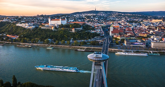 Bratislava Cityscape Slovakia by DUOMEDIA
