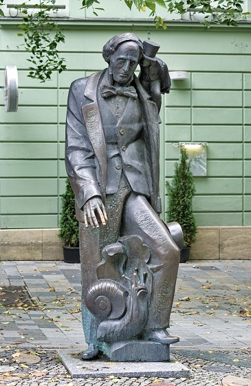 Hans Christian Andersen Statue Bratislava Slovakia by Mikhail Markovskiy, Shutterstock 