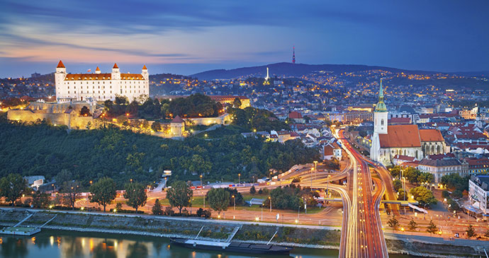 Nightscape Bratislava Slovakia by Rudy Balasko Shutterstock