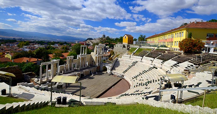 Plovdiv Amphitheatre, amphitheatres, Bulgaria by meunierd Shutterstock