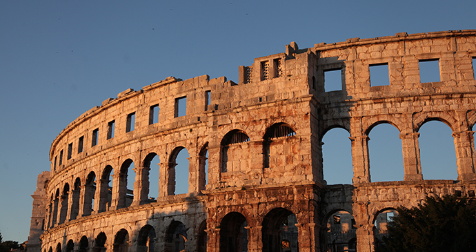 Pula amphitheatre Istria Croatia by © Croatian National Tourist Board