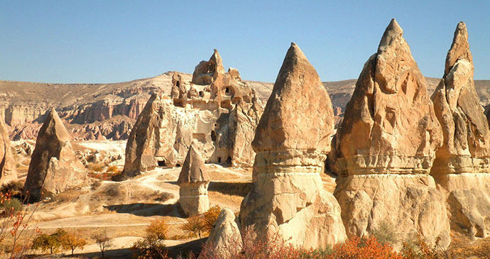 fairy chimneys cappadocia eastern turkey by nikonomad shutterstock